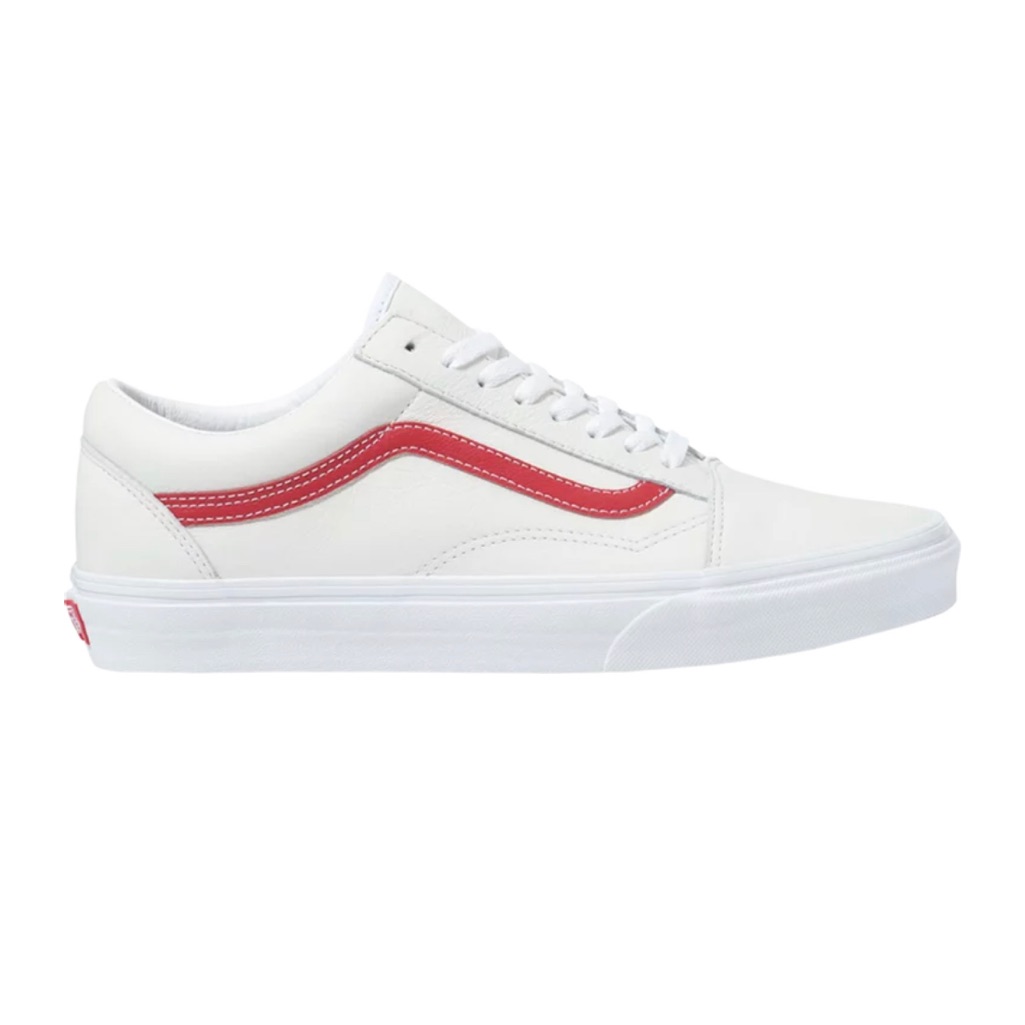 Vans Old Skool Leather Pop White Chili Pepper Sneakers Rare